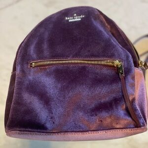 Kate Spade Velour Back Pack Purse